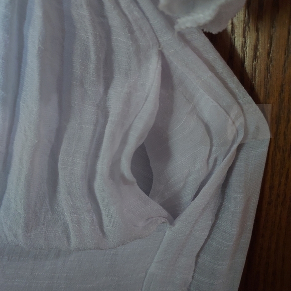 Elegant White Bathing Suit Cover-up Size 12 - Picture 3 of 7